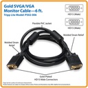 TRIPP LITE VGA CABLE HD15 M/M 6F/1.83M P502-006