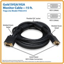 TRIPP LITE VGA CABLE HD15 M/M 15F/4.57M P502-015
