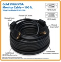 TRIPP LITE VGA CABLE HD15 M/M 100F/30.5M P502-100