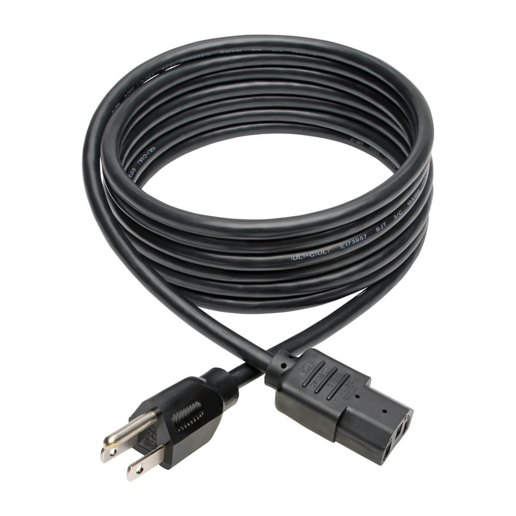 TRIPP LITE COMPUTER POWER CABLE NEMA 5-15P-C13 10A 10F/3.05M P006-010
