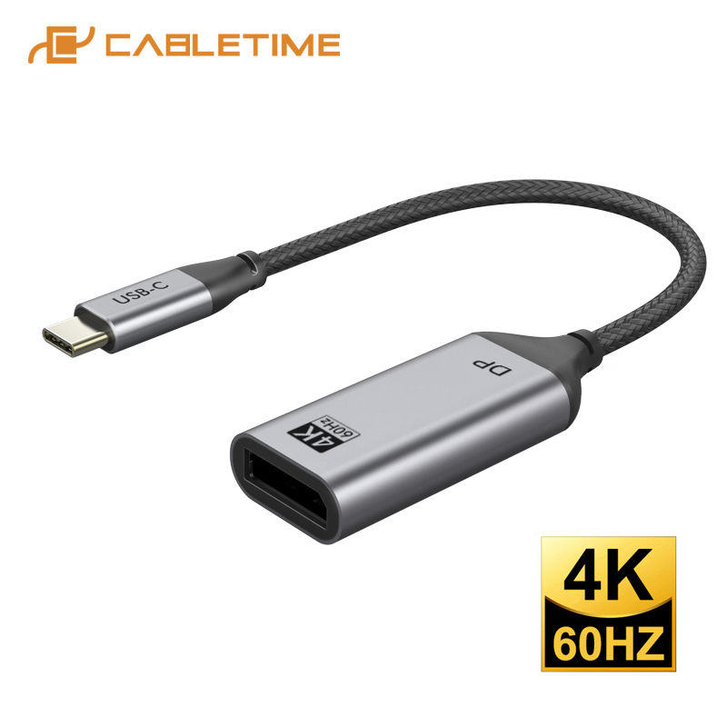 CABLETIME-Displayport-Adapter-USB-C-to-DP-4K-60Hz-USB3-1-DP-Converter-for-Macbook-Air.jpg