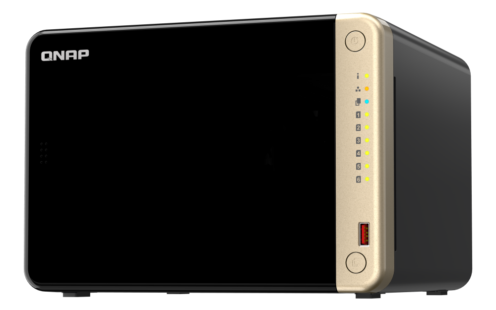 Qnap 6-Bay desktop NAS, Intel® Celeron® N5105/N5095 quad-core, 8 GB onboard not expandable