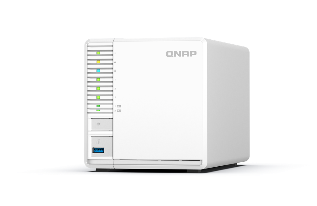 Qnap 3-Bay desktop NAS, Intel® Celeron® N5105/N5095 quad-core, 8 GB onboard not expandable