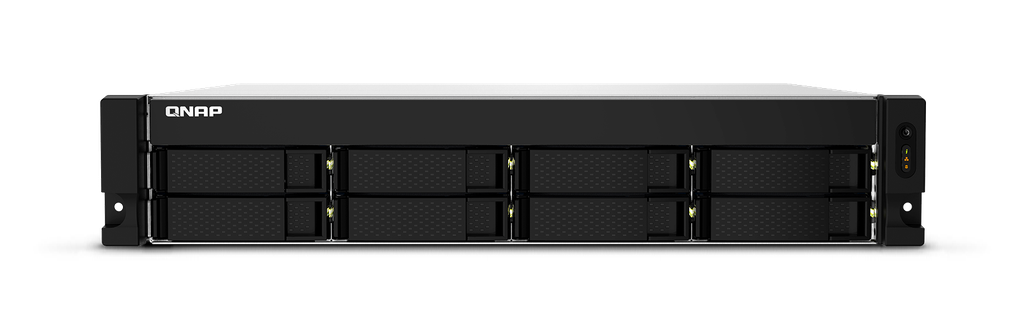 Qnap 8-Bay AL324 quad-core 1.7 GHz rackmount NAS with 250W redundant PSU, 4GB DDR4 UDIMM RAM (max 16GB)