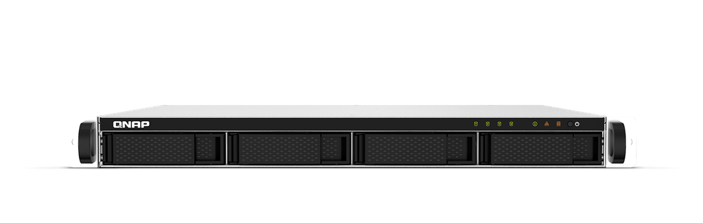 Qnap 4-Bay AL324 quad-core 1.7 GHz rackmount NAS with 250W redundant PSU, 2GB DDR4 UDIMM RAM