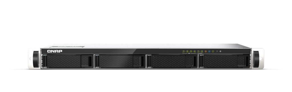 Qnap 4-bay 1U short-depth 12" NAS, Marvell Octeon TX2 CN9130 / CN9131 64-bit quad-core 2.2 GHz, 4GB DDR4