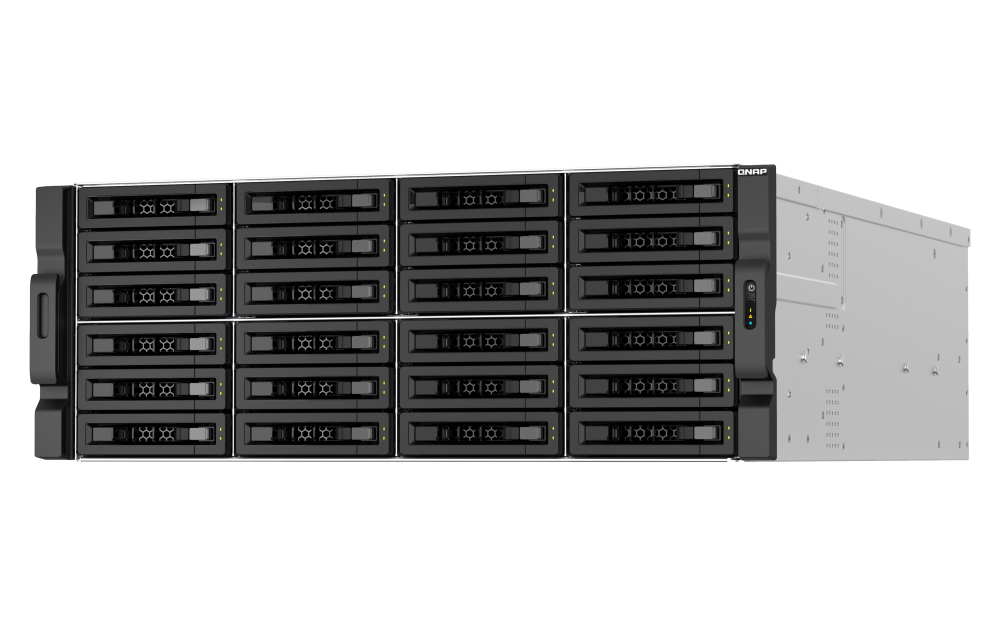 QNAP TS-h3087XU-RP-E2378-64G 30-Bay Rackmount NAS, 64GB RAM