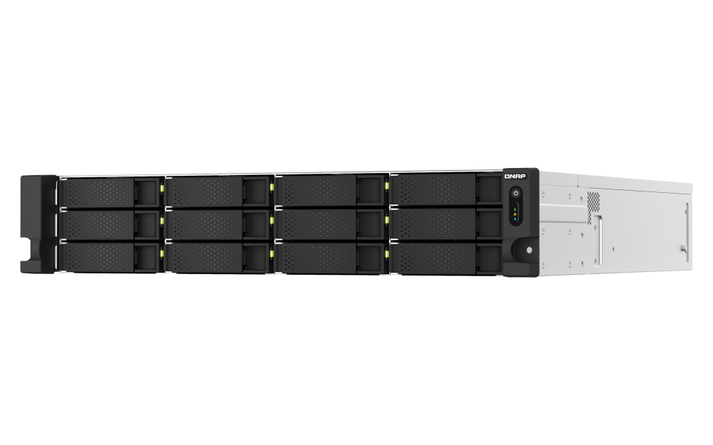 Qnap 18-Bay 2U rackmount NAS, Intel® Xeon® E-2334 4 cores / 8 threads 3.4 GHz processor (boost up to 4.8 GHz), 16 GB ECC DDR4