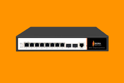 BORN  L2+ MANAGED 8 Port POE SWITCH + +2*1G RJ45+  4*1G SFP UPLINK 130W