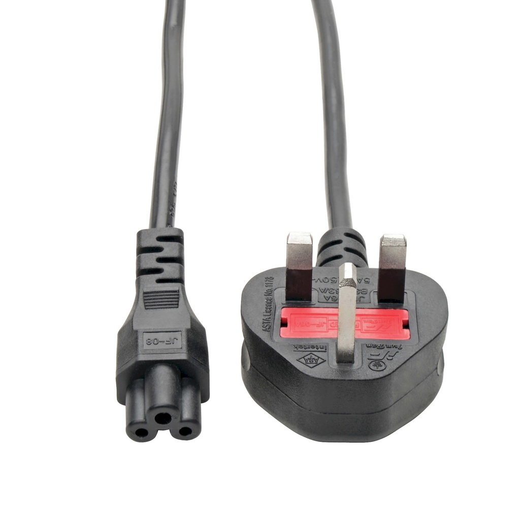 Tripp Lite P060-006 Computer Power Cable UK 3PIN-C5 2.5A M/F 6F/1.83M