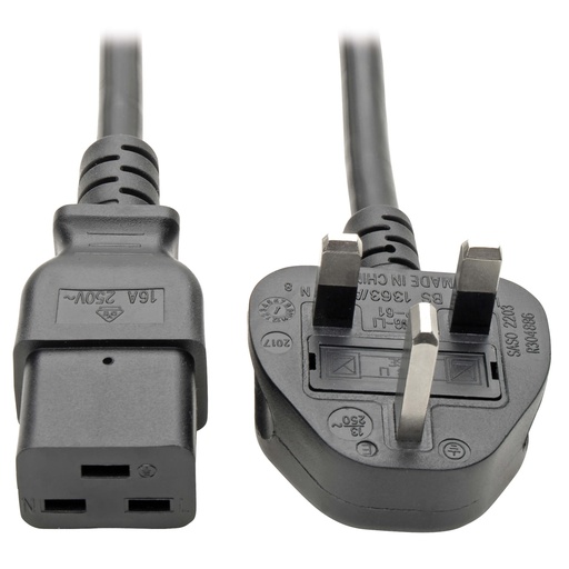 Tripp Lite P052-008 Computer Power Cable C19-UK 3PIN 13A F/M 8F/2.43M