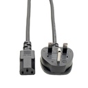 Tripp Lite P056-006-10A Computer Power Cable C13-UK 3PIN 10A M/F 6F/1.83M