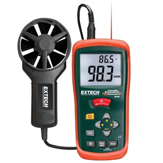 Extech AN200 CFM/CMM Mini Thermo-Anemometer with built-in Infrared Thermometer