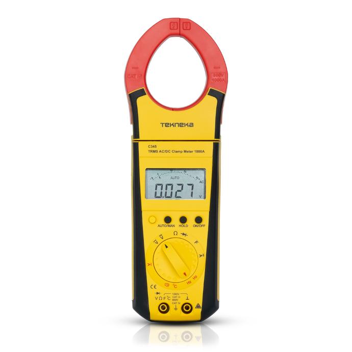 Tekneka C345 TRMS AC/DC Clamp Meter 1000A