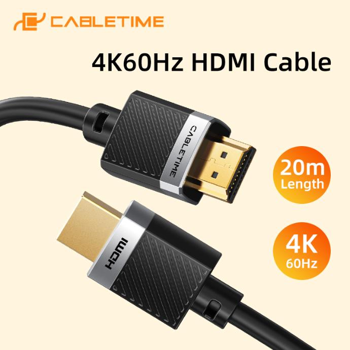 CABLETIME- HDMI2.0 CABLE AM/AM, SKU- CT-HD4K-AG2