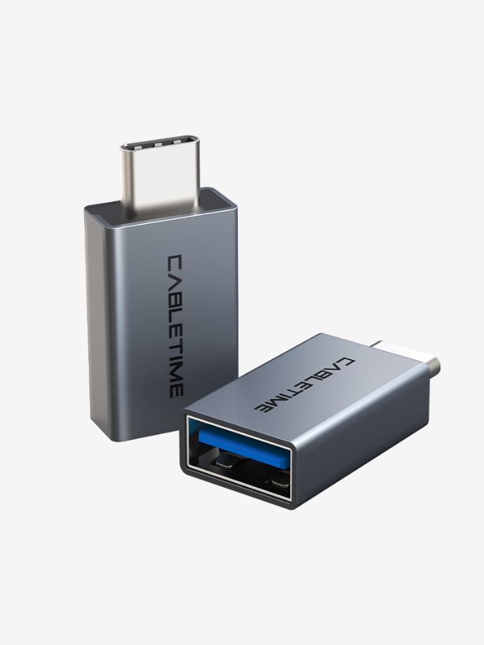CABLETIME- USB-C OTG Adapter | Type-C Male to USB 3.0 Female,