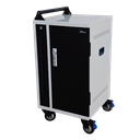POWER TECHNOLOGIES-15 Bay Secure USB-C Hub Charging Cart, USB-C Cables - 220V UK, MODEL- PT-VERT-15-H65, SKU- CRT-VRT-B15L-U-H65C