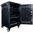 POWER TECHNOLOGIES 36 Bay Cart with Smart Charging - USB-C Hub, MODEL- PT-36-H65, SKU- CRT-LTE-S36L-U-H65