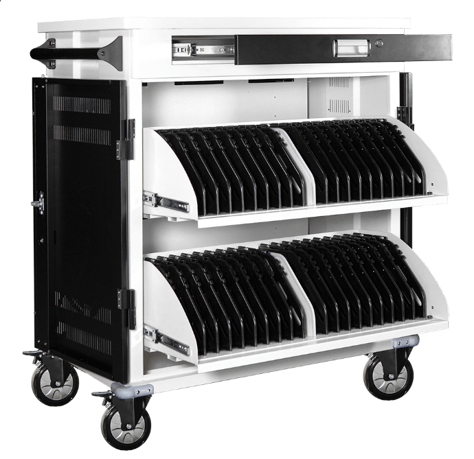 POWER TECHNOLOGIES Premium 40 Bay Secure Smart Charge Cart - 220V UK, MODEL- AC-PRO-II, SKU- CRT-PRO-S40L-U