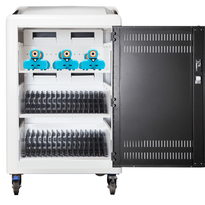 POWER TECHNOLOGIES 45 Bay Secure Charging Cart - 220V UK, MODEL- AC-45, SKU- CRT-PLS-S45L-U