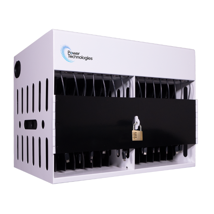 POWER TECHNOLOGIES 16 Bay, Basic Charging USB Hub, Charging Cabinet - 220V UK, MODEL- AC-COMP-16-H65, SKU- CAB-CMP-B16L-U-H65