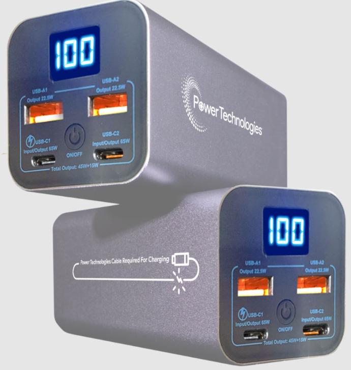 Power Technologies Powerbank Rechargeable Li-ion HS Battery, 20000mAh, 5-Pack