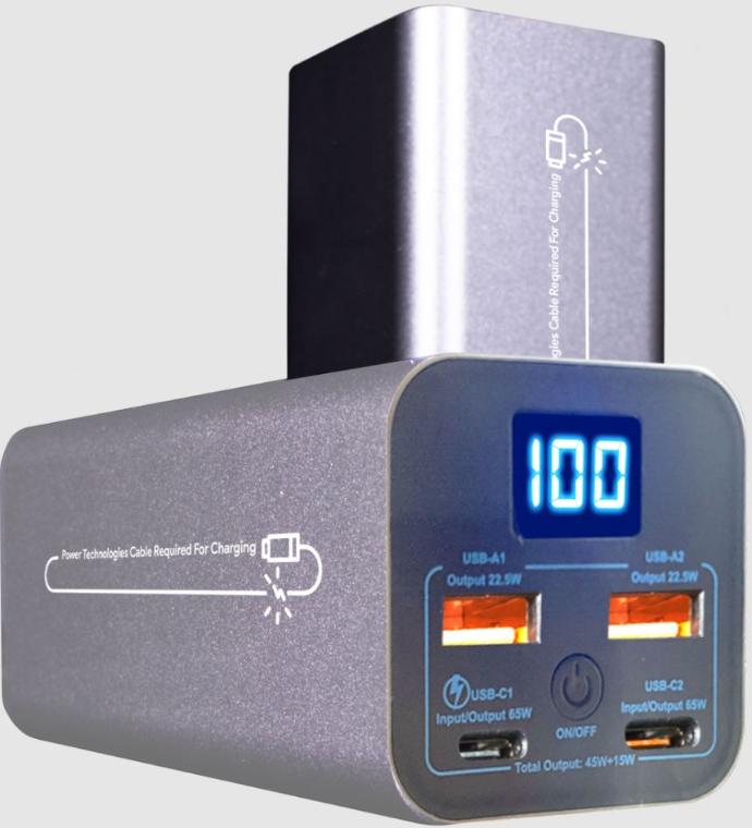 POWER TECHNOLOGIES Rechargeable LiOn HS Battery, 20K mAh, Kit of 10