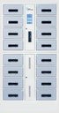 POWER TECHNOLOGIES 16 Bay UV-C Charging Locker with RFID Lock & Contact-less Access - 220V UK, MODEL- CSC-Locker-16, SKU- LKR-CSC-B16R-U
