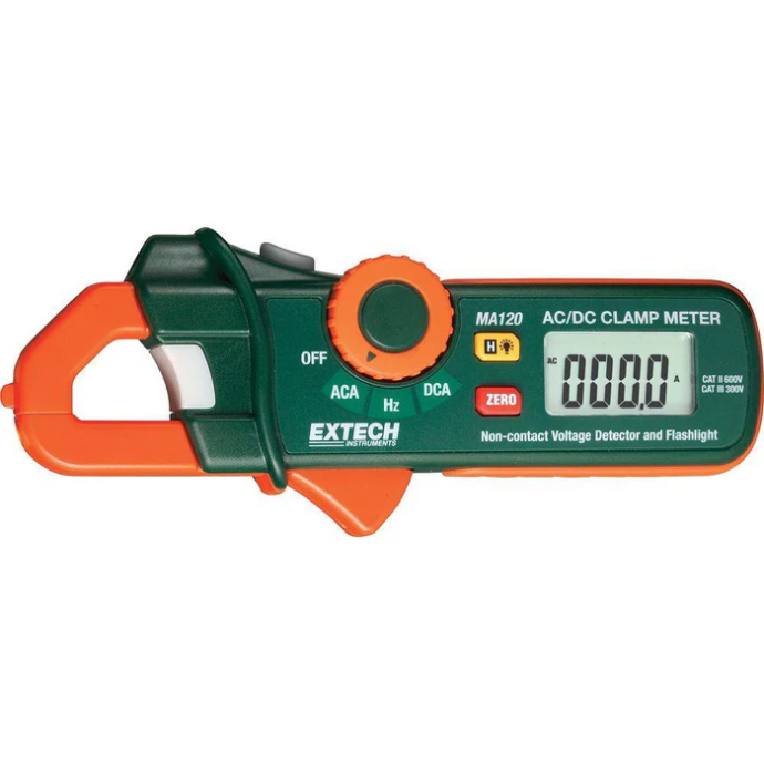 Extech MA120 200A AC/DC Mini Clamp Meter+Voltage Detector