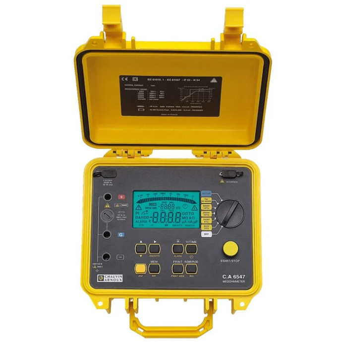 Chauvin Arnoux CA6547 Digital Insulation Tester, 5000V