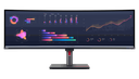 Lenovo Monitor ThinkVision P49w-30,49" DQHD Curved,HDMI,DP,Thunderbolt,USB,USB-C® -3Y, Part Number- 63DBRAT1UK