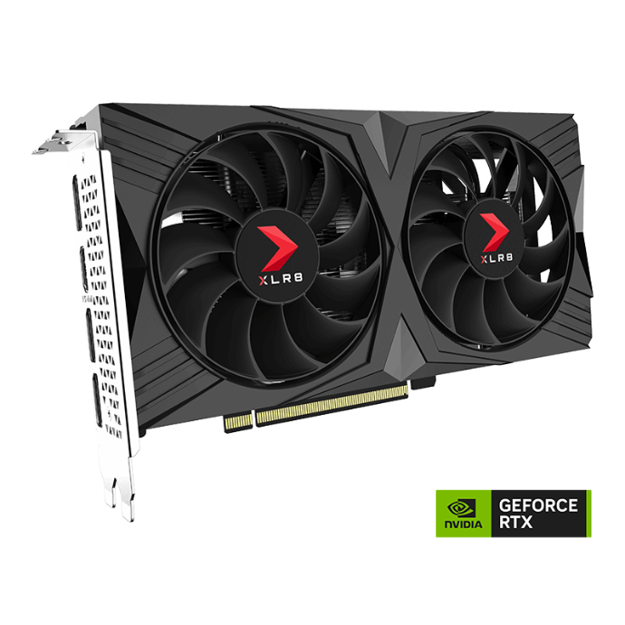PNY GeForce RTX™ 4060 8GB VERTO™ Dual Fan DLSS 3 OC, Material No- VCG40608DFXPB1-O