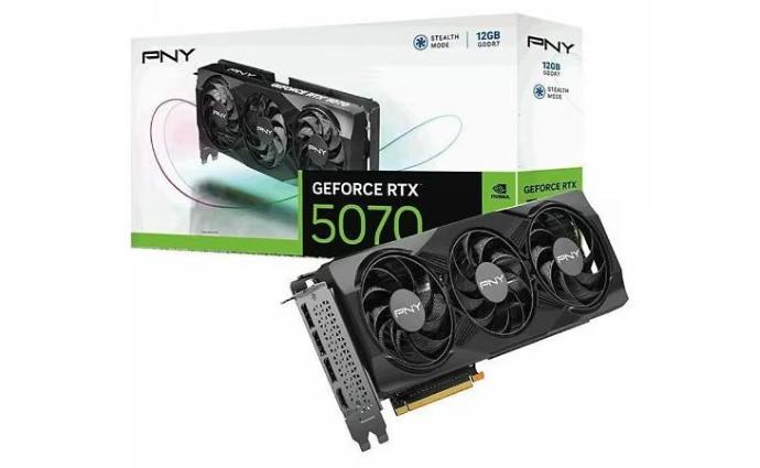 PNY GeForce RTX™ 5070 12GB Triple Fan DLSS 4, Material No- VCG507012TFXPB1