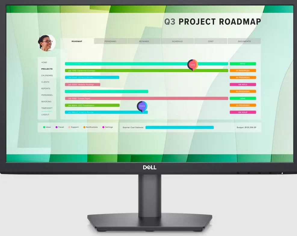 Dell 22 Monitor - E2223HN - 54.48cm (21.5")