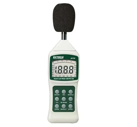Extech 407750: Sound Level Meter with PC Interface