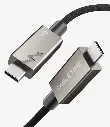 CABLETIME- USB4 CABLE by Coaxial, Black TPE+With Nylon Jacket 40G/240W, AUDIO-VIDEO 8K/60HZ- 2 Meter