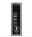 Tripp Lite series 4-Port Managed Industrial Gigabit Ethernet Switch - 10/100/1000 Mbps, 2 GbE SFP Slots, -40° to 75°C, DIN Mount, TAA