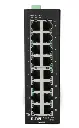 Tripp Lite series 16-Port Lite Managed Industrial Gigabit Ethernet Switch - 10/100/1000 Mbps, -10° to 60°C, DIN Mount, TAA      Part Number:  NGI-S16