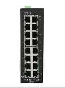 Tripp Lite series 16-Port Lite Managed Industrial Gigabit Ethernet Switch - 10/100/1000 Mbps, -10° to 60°C, DIN Mount, TAA      Part Number:  NGI-S16