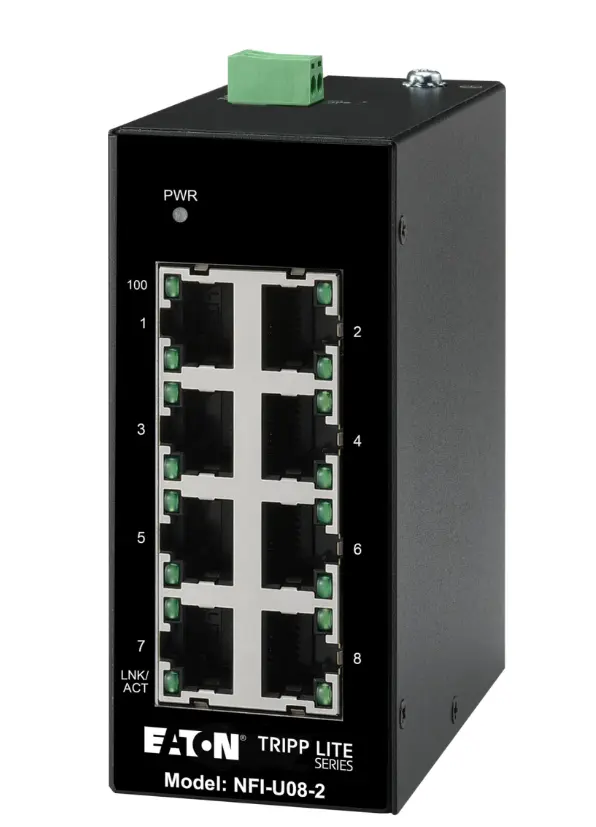 Tripp Lite NFI-U08-2 8-Port Unmanaged Industrial Ethernet Switch