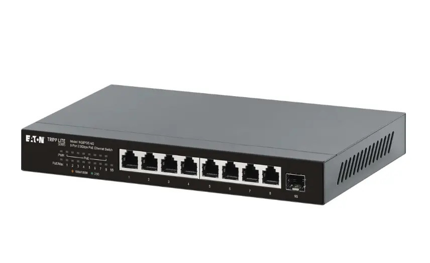 Tripp Lite NG8POE-M2 8-Port 2.5Gbps Unmanaged Switch, PoE+ 100W