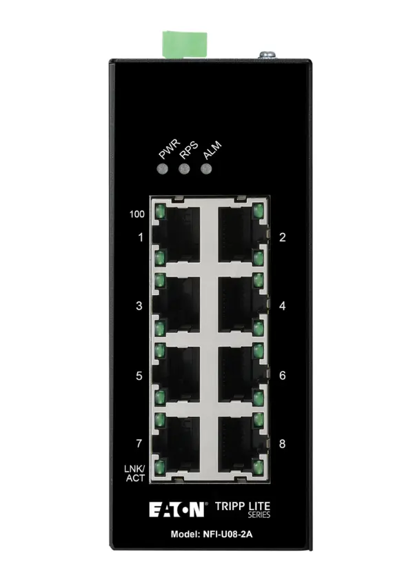 Tripp Lite NFI-U08-2A 8-Port Unmanaged Industrial Ethernet Switch
