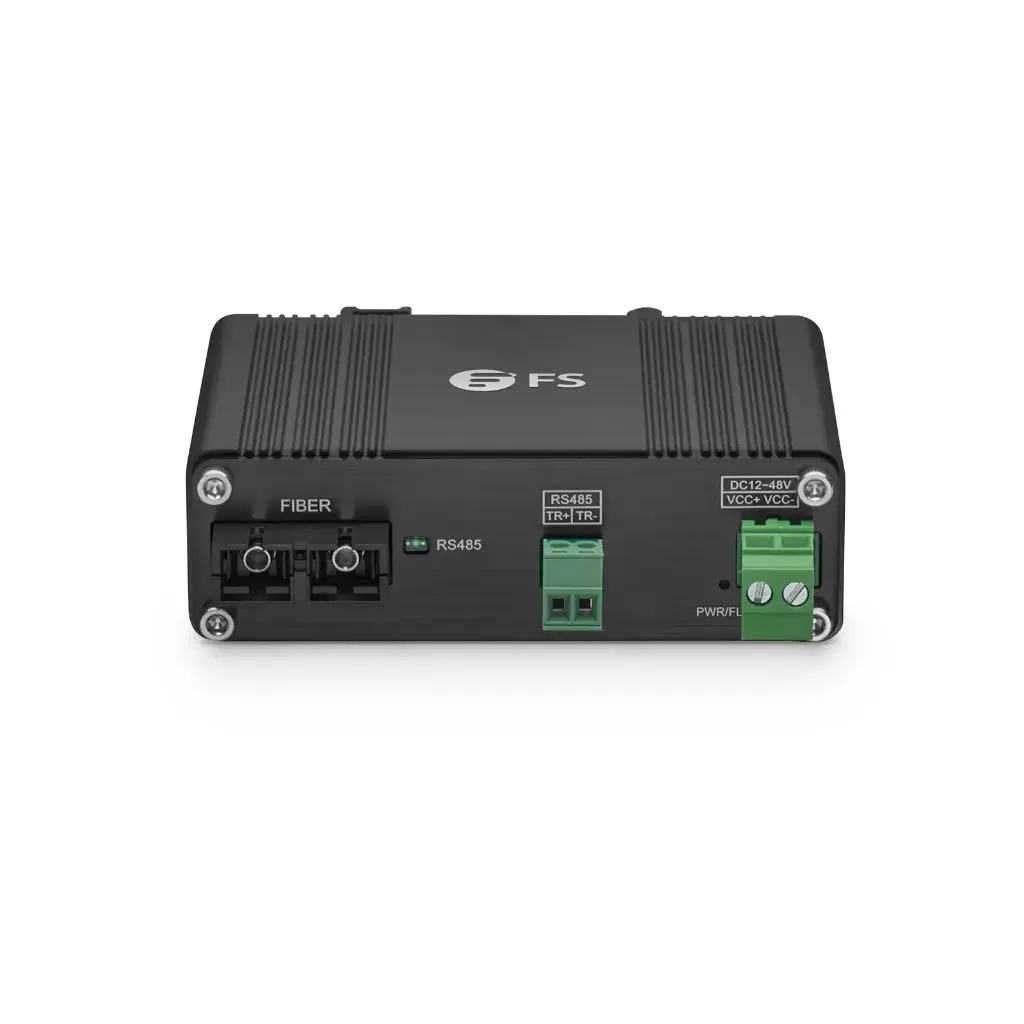 Industrial Unmanaged 1 x RS485 2-Wire to 1 x 100Base-X Single Mode SC 1310nm 20km Ethernet Media Converter