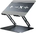 CABLETIME Laptop Stand - Adjustable Height for 14-17.3 inch Laptops & Tablets - Portable Electronic Device Stand - Ergonomics Design for Desk Use - CT-LS08-AG