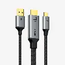 CABLETIME Active HDMI to USB-C Cable 1m with USB Power, HDMI Source to USB-C Display, One-Way, 4K 60Hz Unidirectional Adapter for Xreal Air 2, Rokid Max, RayNeo, PS5, Xbox, Switch Dock - CT-HMCM4K-AG1