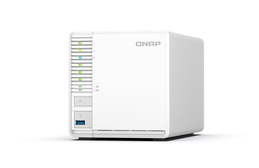 [TS-364-8G] Qnap 3-Bay desktop NAS, Intel® Celeron® N5105/N5095 quad-core, 8 GB onboard not expandable