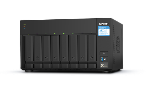 [TS-832PX-4G] Qnap 8-Bay NAS, AL324 64-bit quad-core 1.7GHz, 4GB DDR4 SODIMM RAM (1 x 4GB, max 16GB)