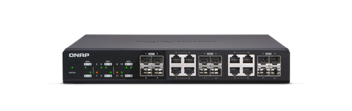 [QSW-1208-8C] Qnap QSW-1208-8C: Twelve 10GbE SFP+ ports with shared eight 10GBASE-T ports unmanage switch