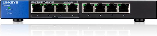 [LGS108P-UK] Linksys LGS108P 8-Port GE Unmanaged PoE Switch
