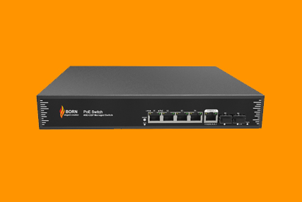[BC2208PGM2F-250W] BORN  L2+ 4 Port Managed PoE Switch + 2*1G SFP Uplink 250W